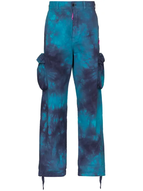 Off-White tie-dyed cargo trousers