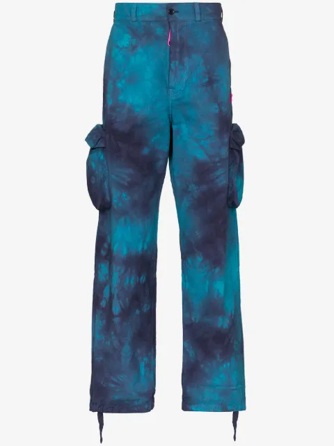 Off-White tie-dyed cargo trousers