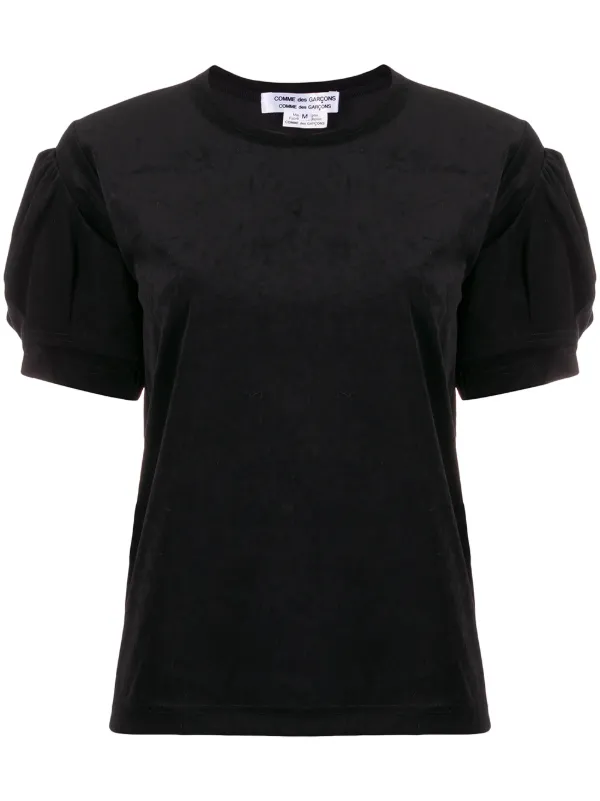 Comme Des Garçons Comme Des Garçons Textured Puff Sleeve T-shirt