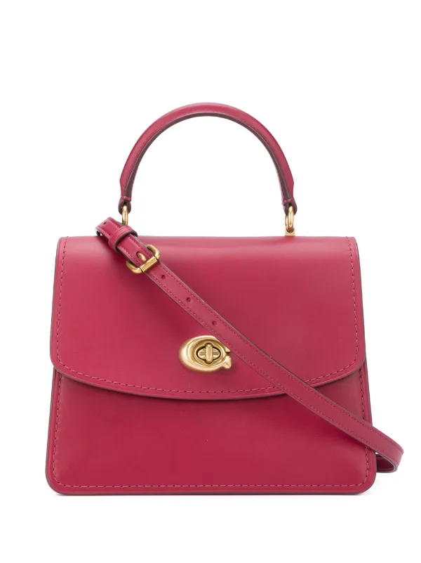 coach parker top handle pink