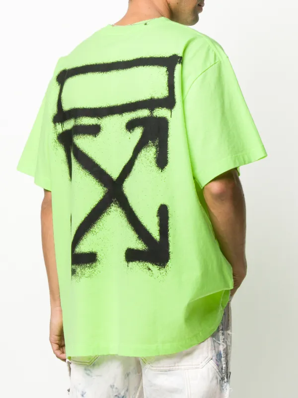 off white t shirt neon