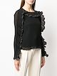 See by Chloé blusa con ribete de volantes