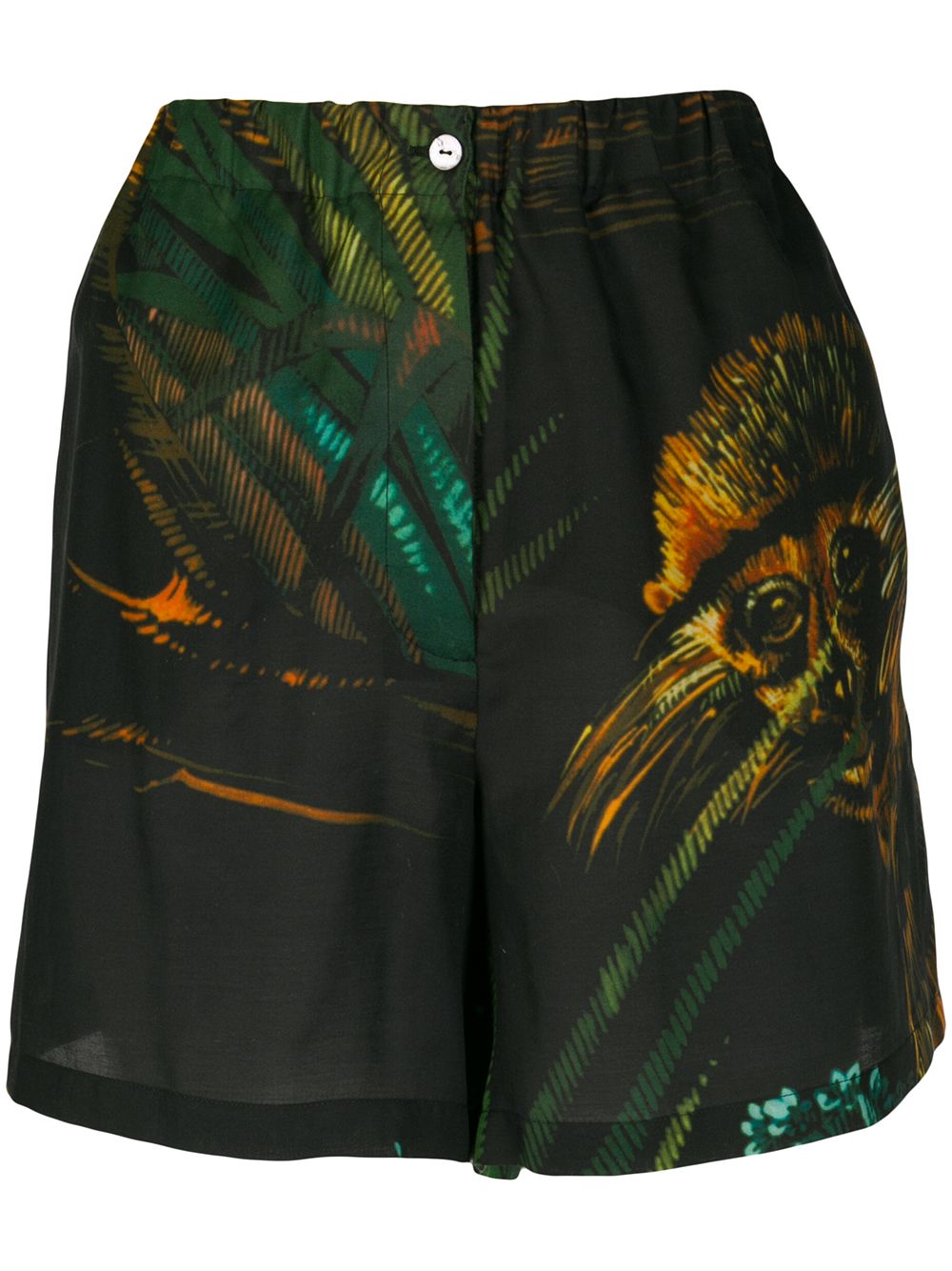 фото Alanui monkey jungle print shorts