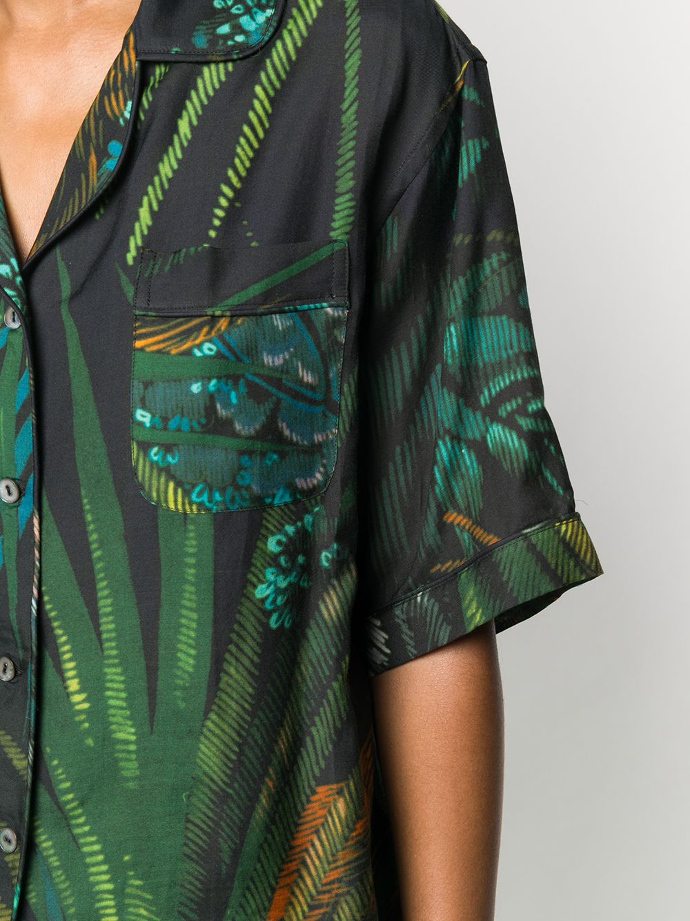 фото Alanui monkey jungle print shirt