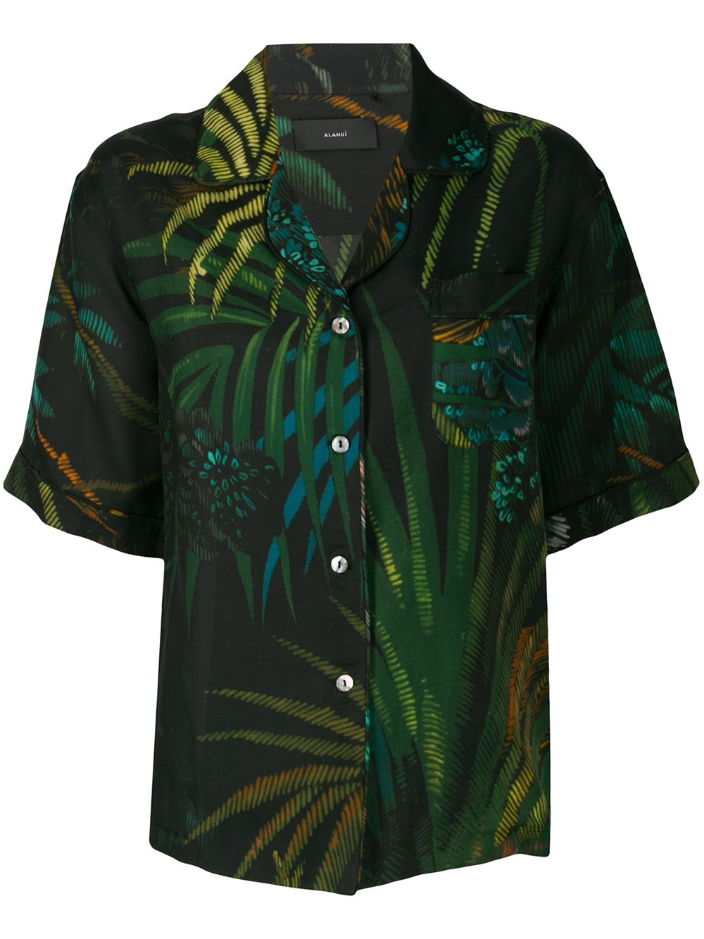 фото Alanui monkey jungle print shirt