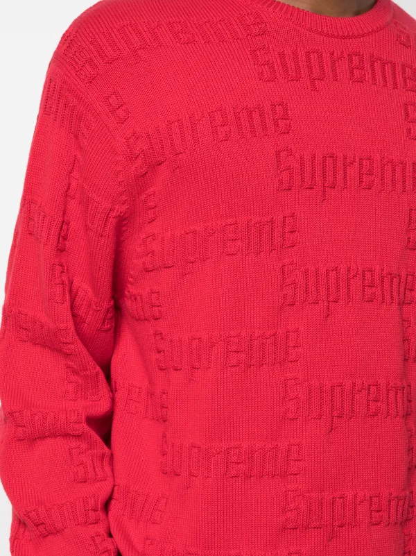 supreme raised logo sweater