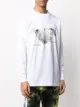 MARCELO BURLON COUNTY OF MILAN تيشيرت بأكمام طويلة وطبعة جغرافية