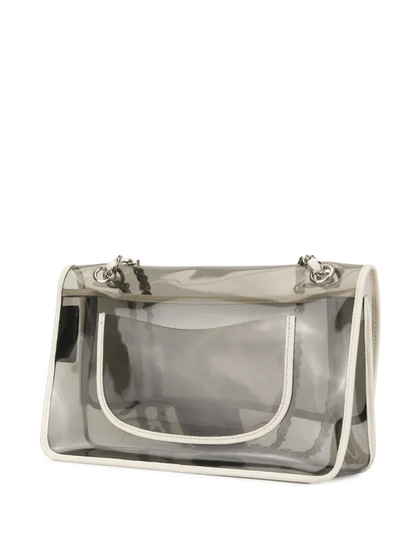 CHANEL Pre-Owned ダブルチェーン ショルダーバッグ | ホワイト
