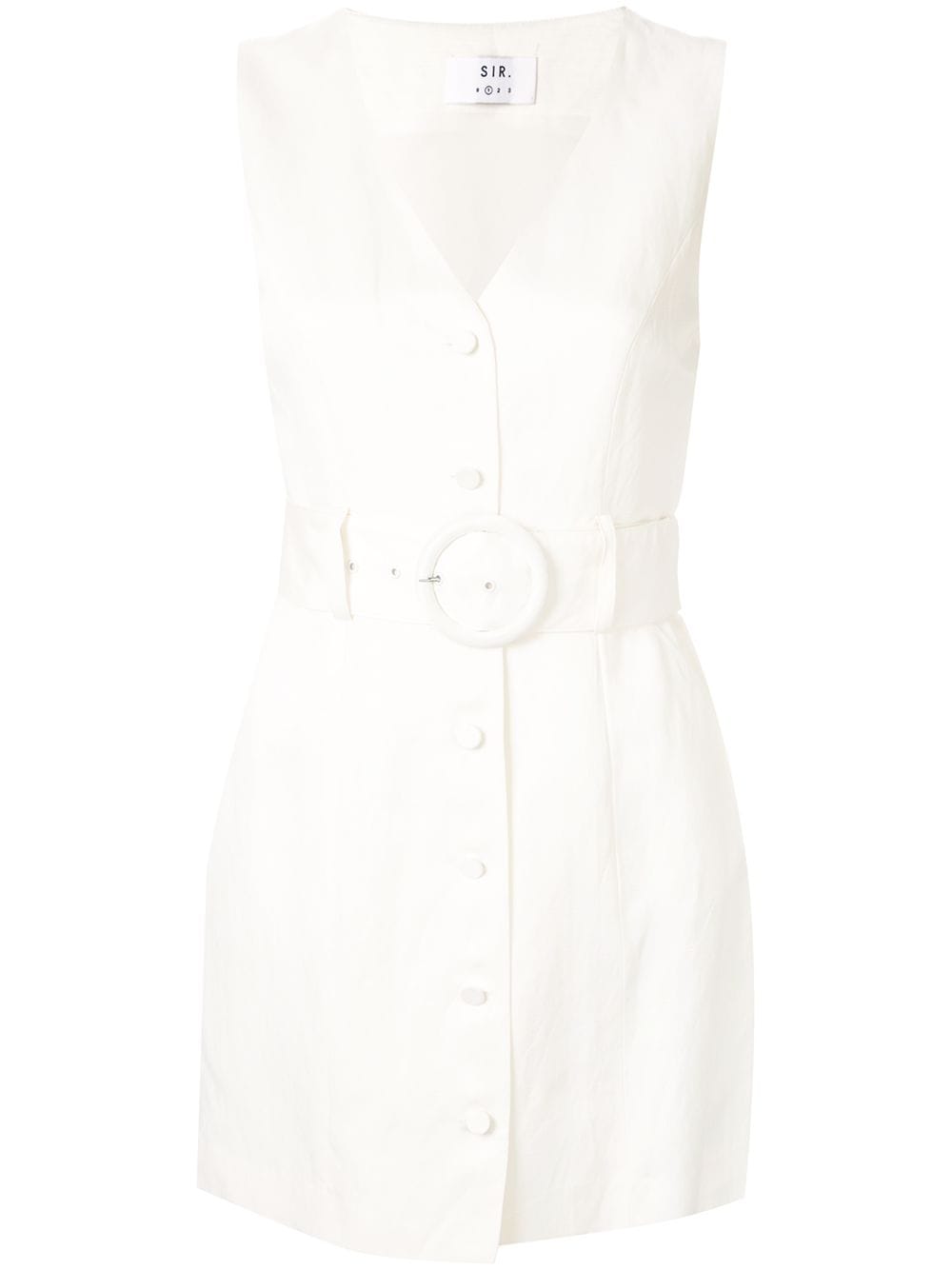 Sir Laney Belted Mini Dress In White