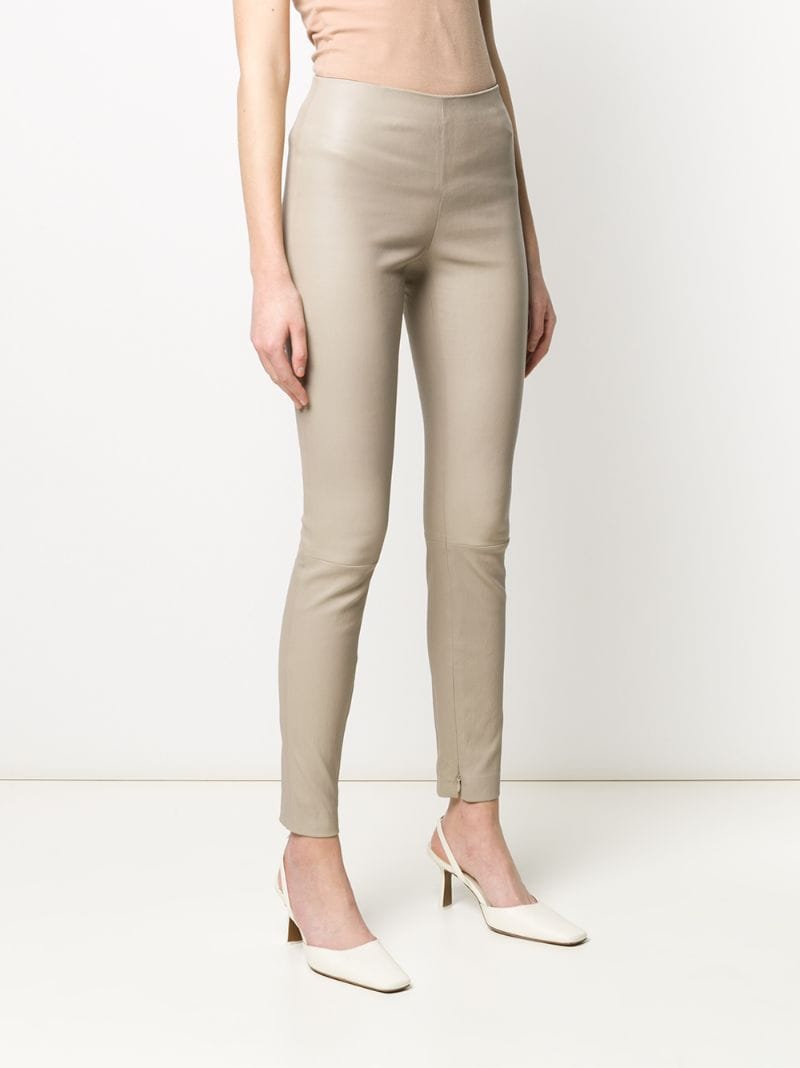 Shop Theory Zipped Ankle Trousers In Grey