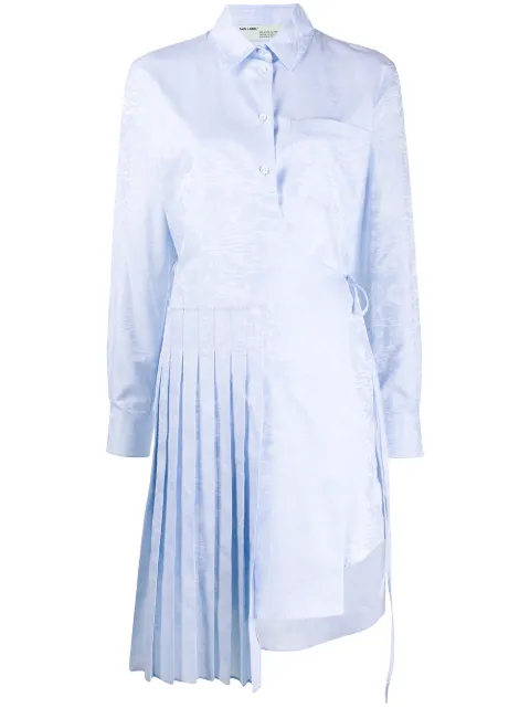 Off-White robe asymétrique à fleurs