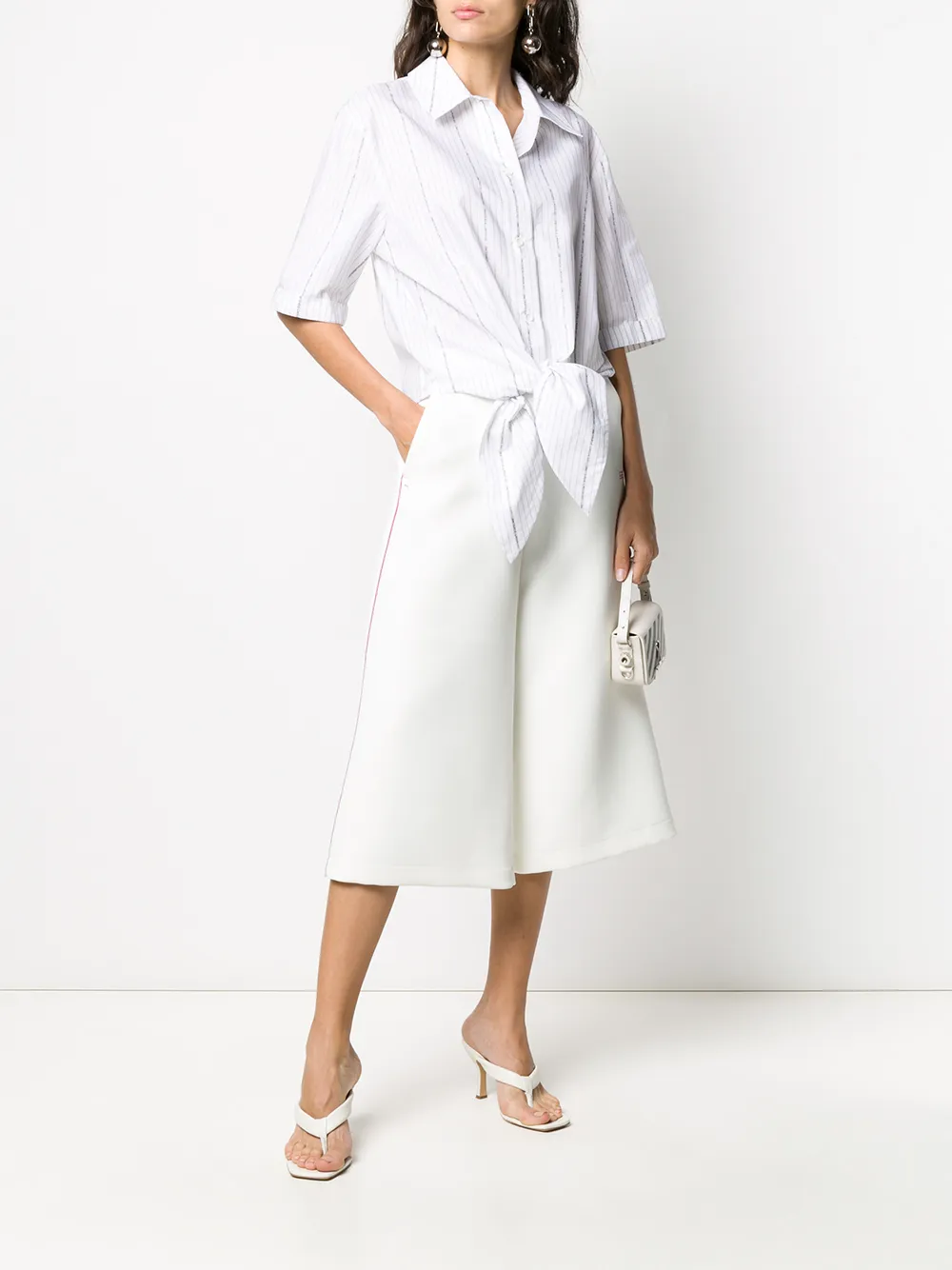 Off-White Geknoopt shirt - Wit