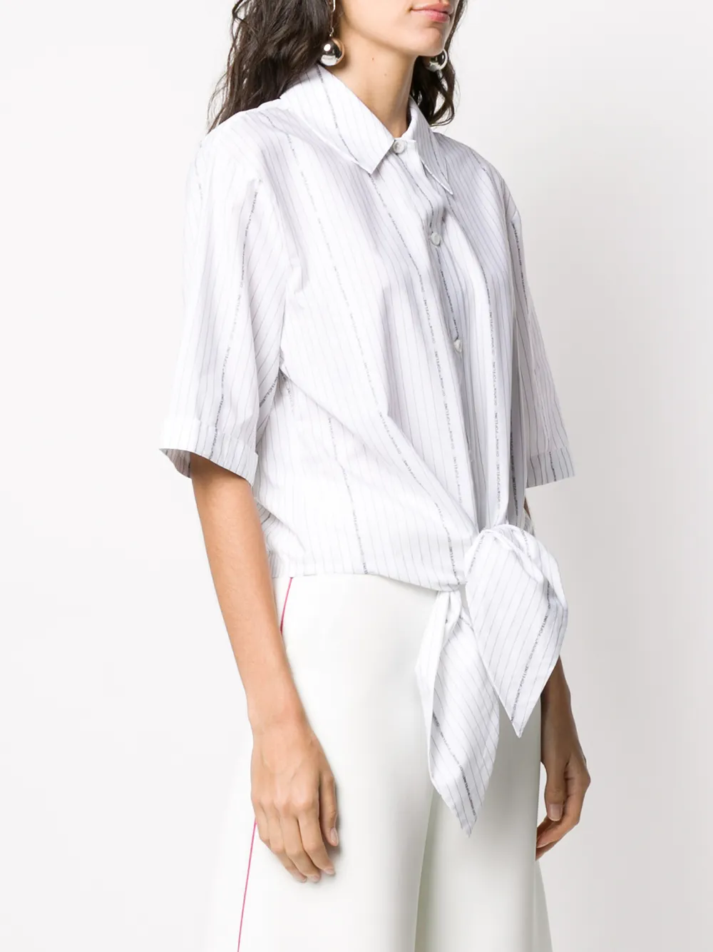 popeline baseball knot shirt