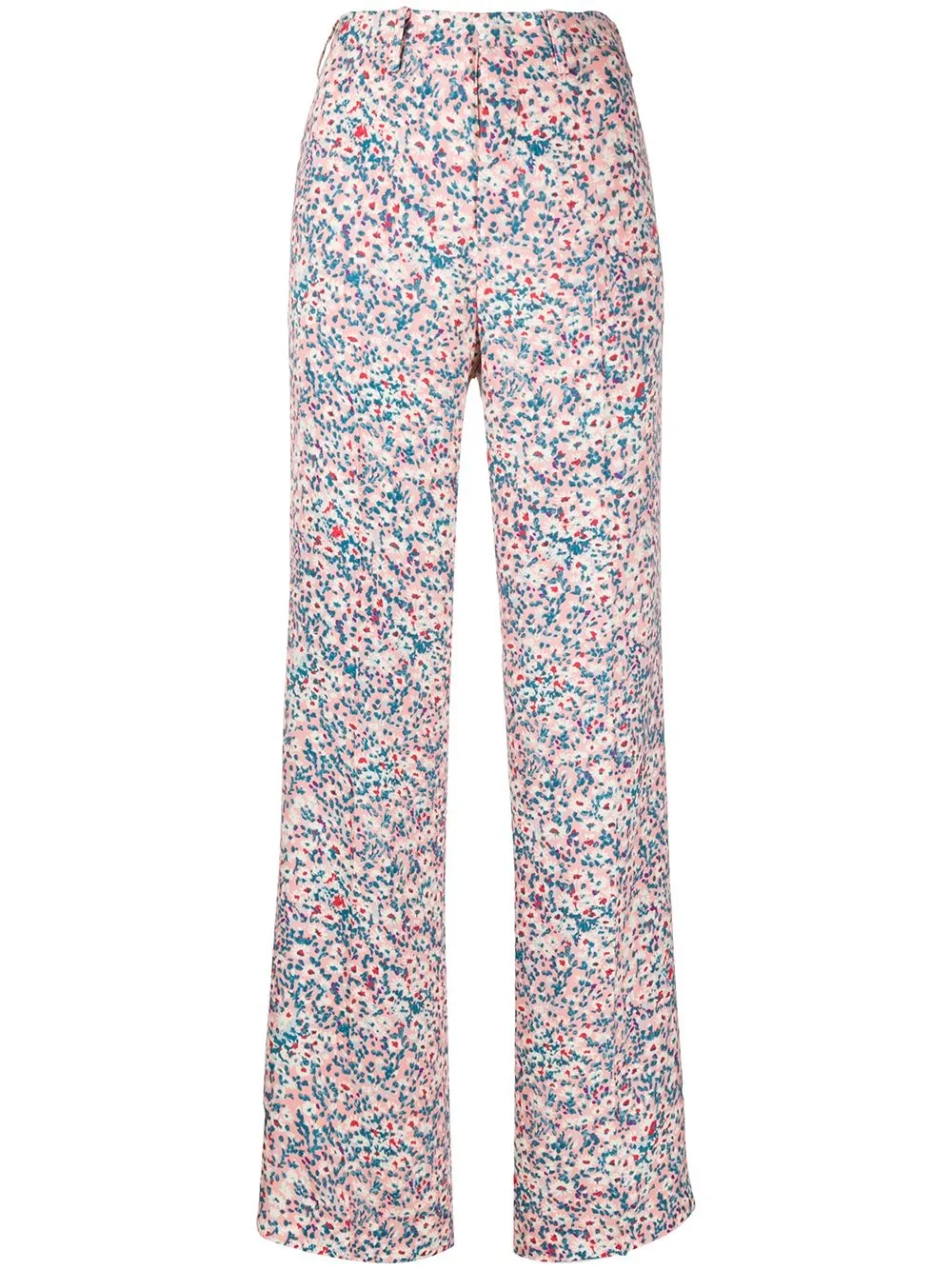 Nº21 pantalon droit à fleurs - Multicolore Top Merken Winkel
