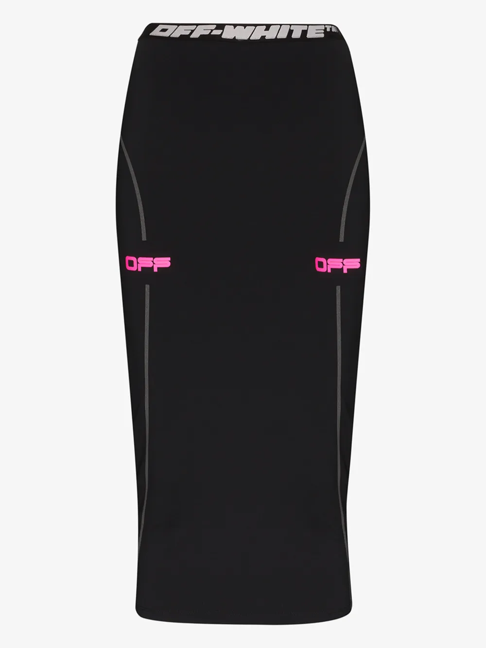 OFF-WHITE OFF-WHITE HIGH WAIST MIDI PENCIL SKIRT,OWCC065R20H81087102814747284