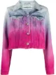 Image 1 of Off-White spray paint-effect denim jacket