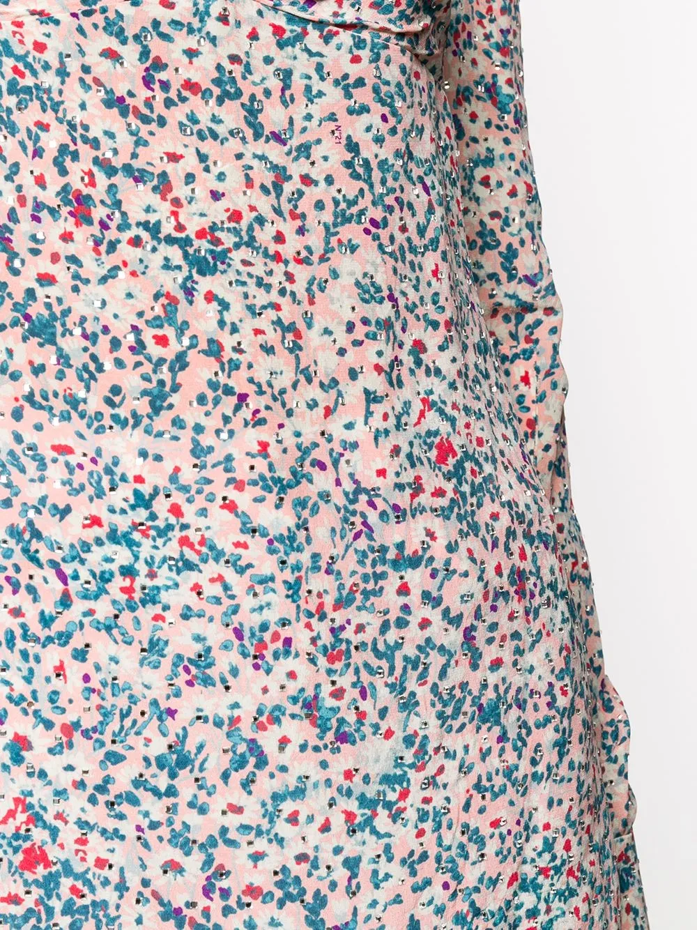 фото Nº21 топ на пуговицах с цветочным принтом