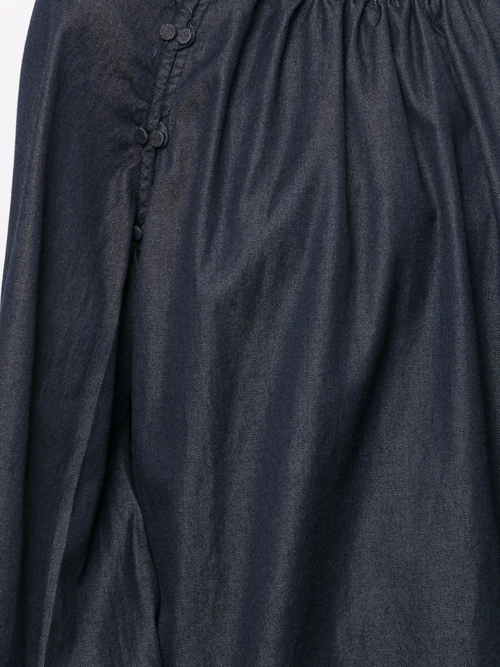 фото Nº21 топ c рукавами бишоп на пуговицах