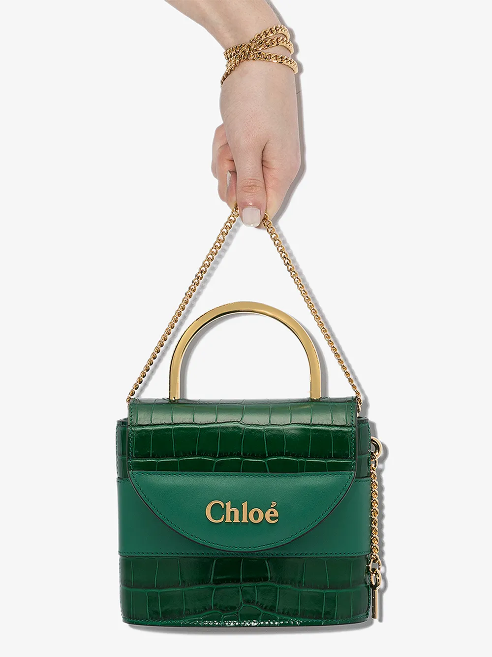 chloe green bag