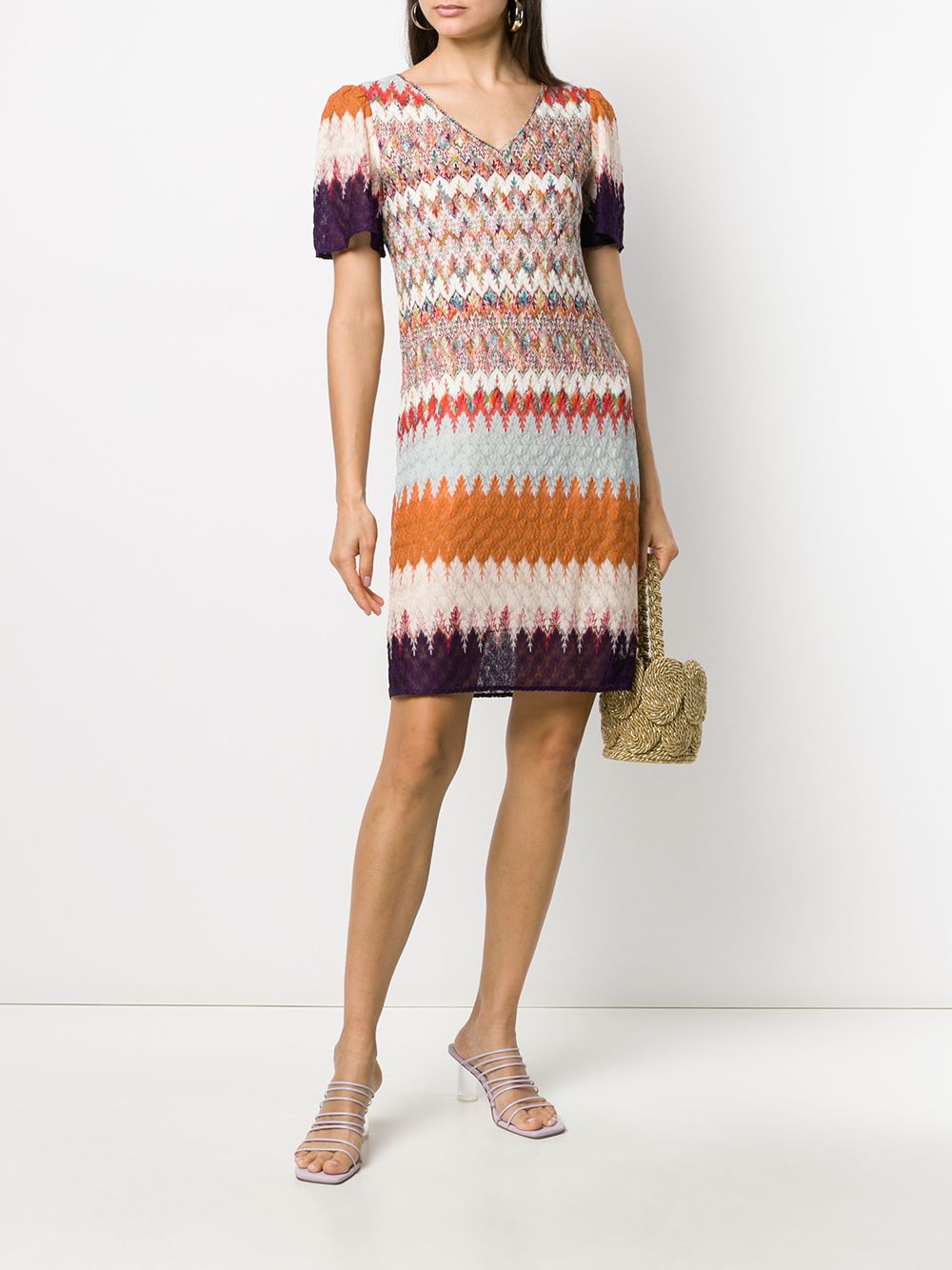 фото Missoni трикотажное платье со вставками