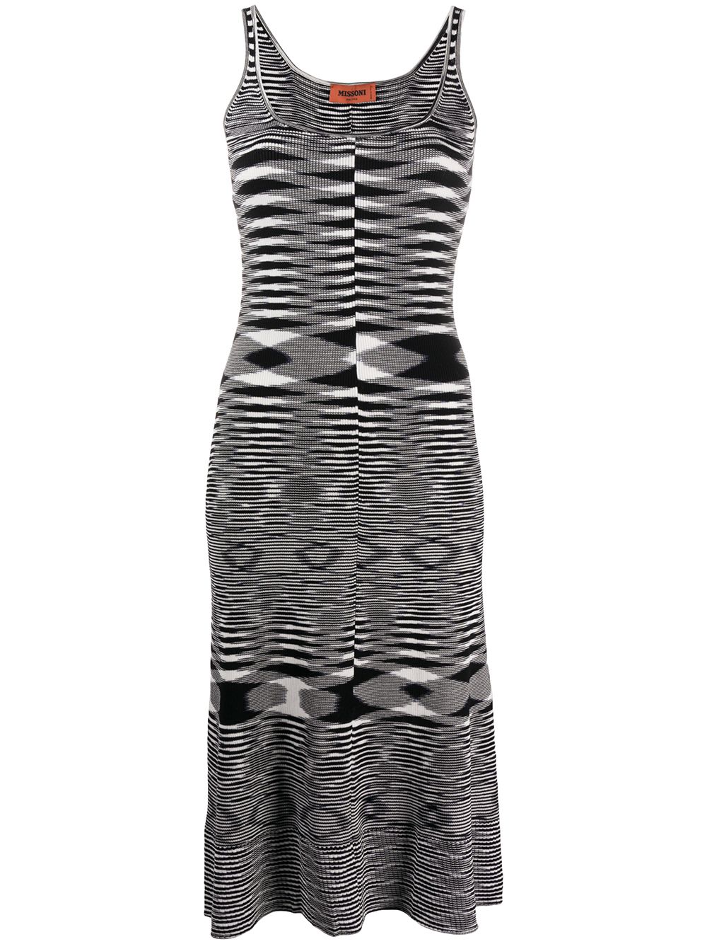 Missoni Geometric Mid-length Dress In White