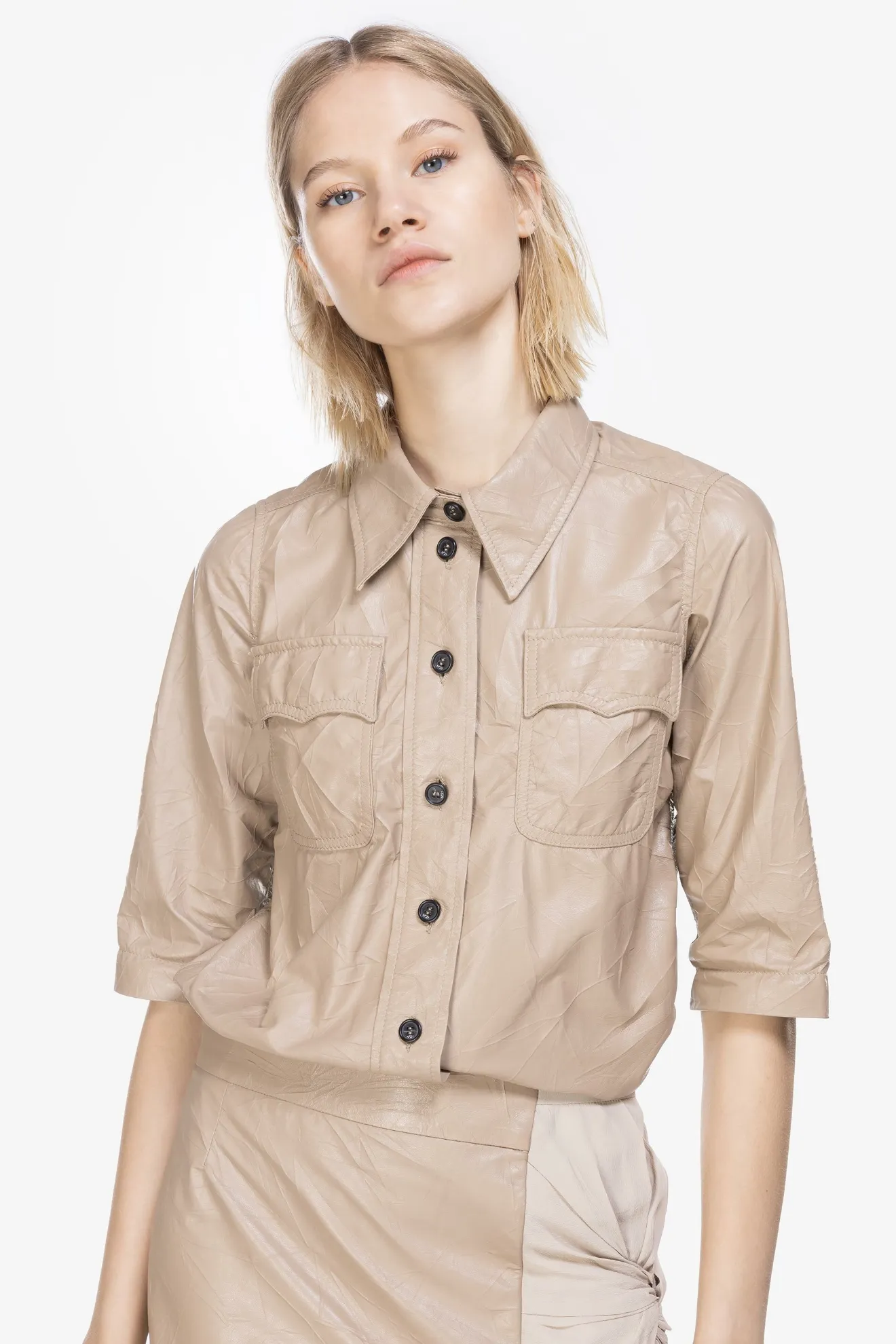 Crease-Effect Cargo Shirt | N°21 