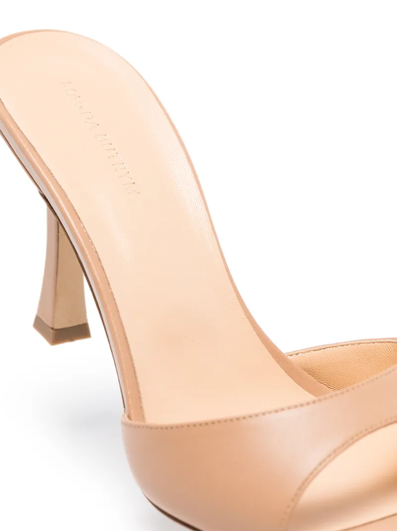 Magda Butrym Estonia 80mm Square Toe Mules In Neutrals