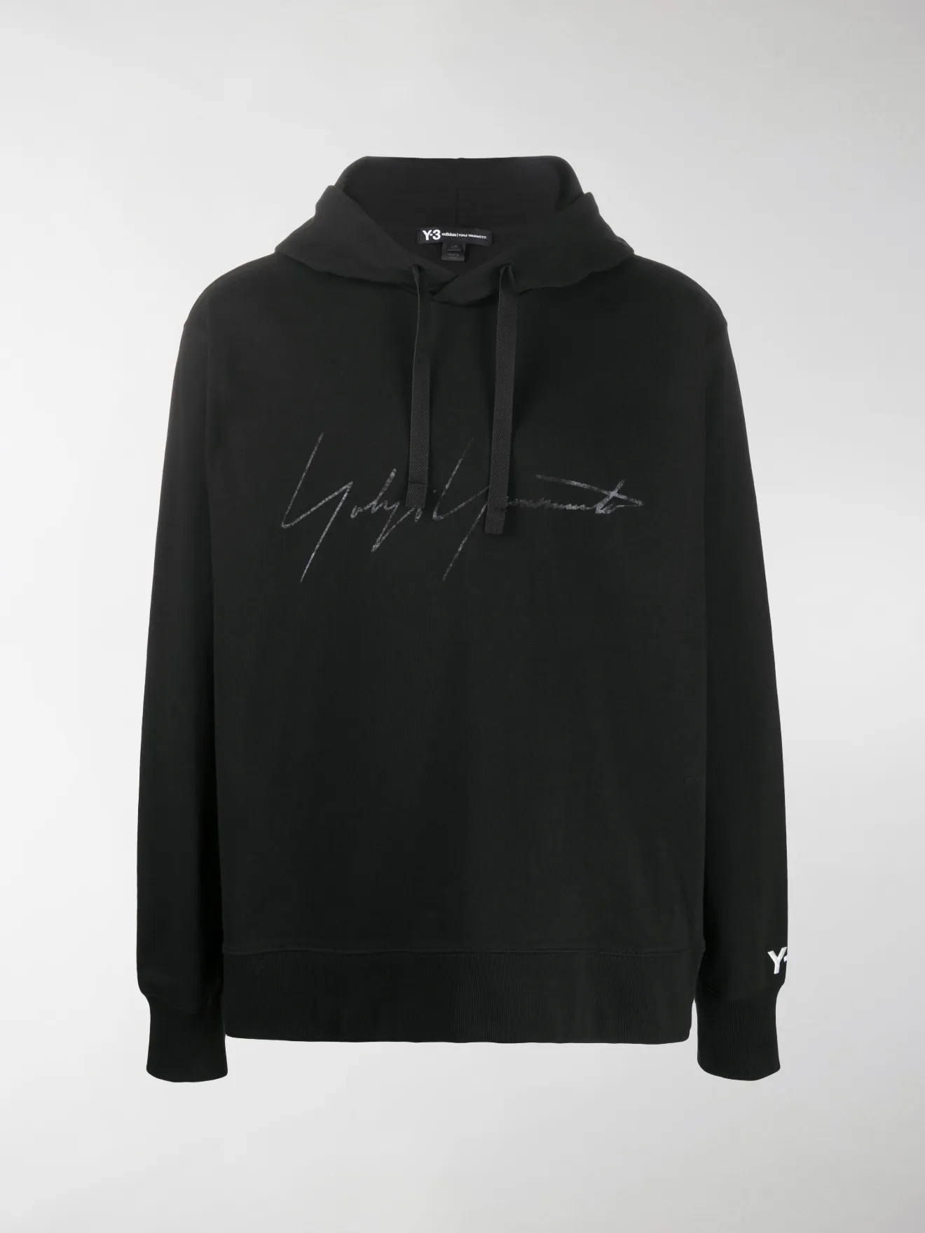 Y-3 signature logo hoodie black | MODES