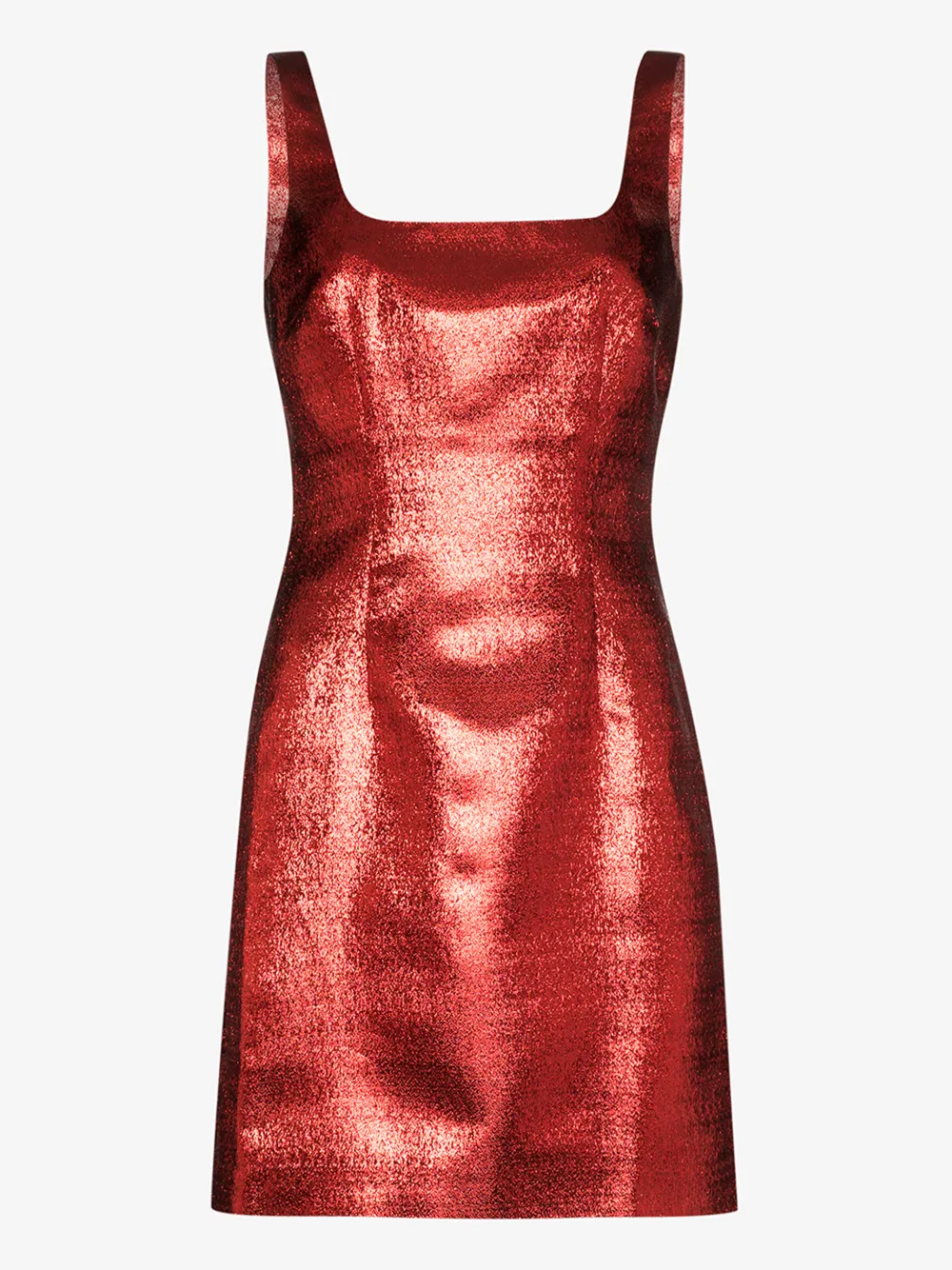 De La Vali Minikleid Mit Eckigem Ausschnitt In Red