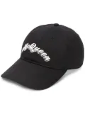Alexander McQueen logo print baseball cap - Black