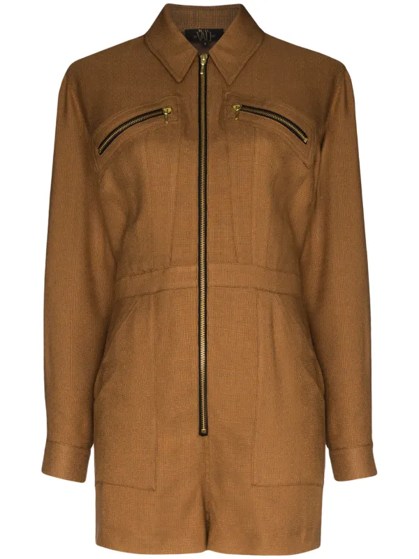 zip up playsuit
