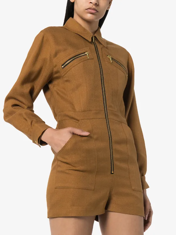 zip up playsuit