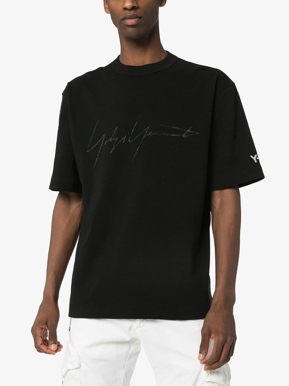 фото Y-3 signature print logo t-shirt