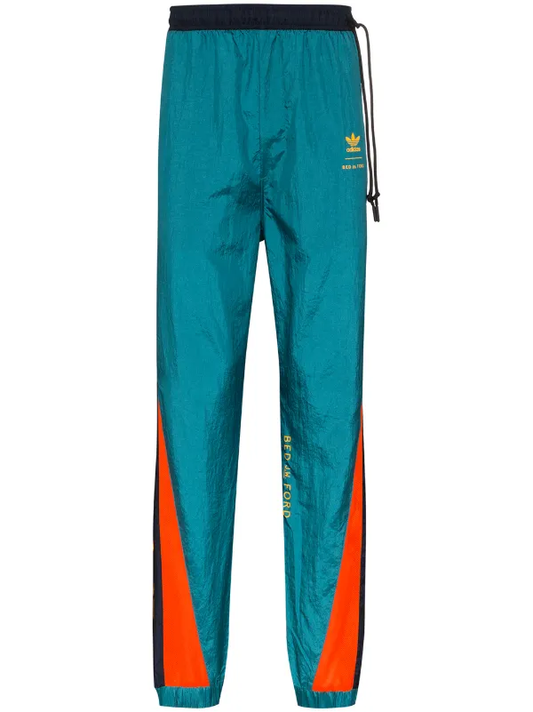 teal adidas pants