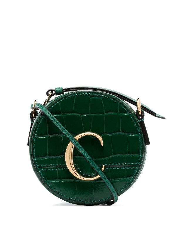 green crossbody purse