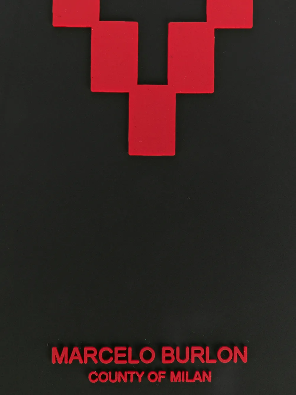 Marcelo Burlon County of Milan iPhone XS hoesje met logo Zwart