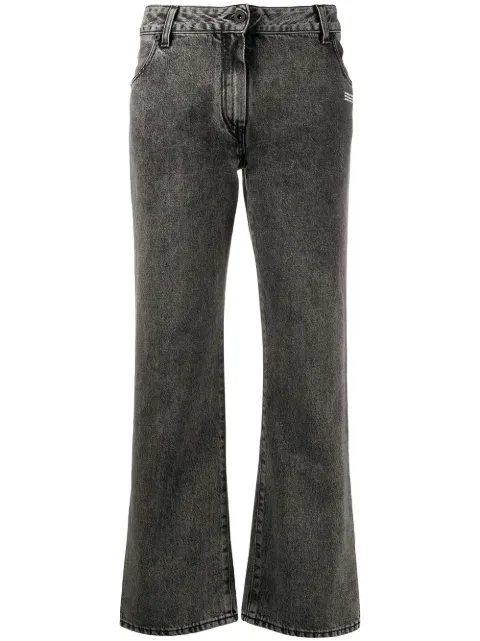Off-White jean crop classique