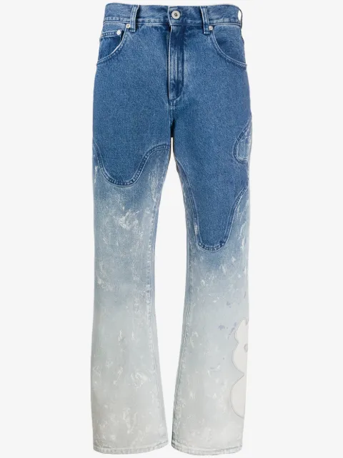 Off-White bleached baggy jeans