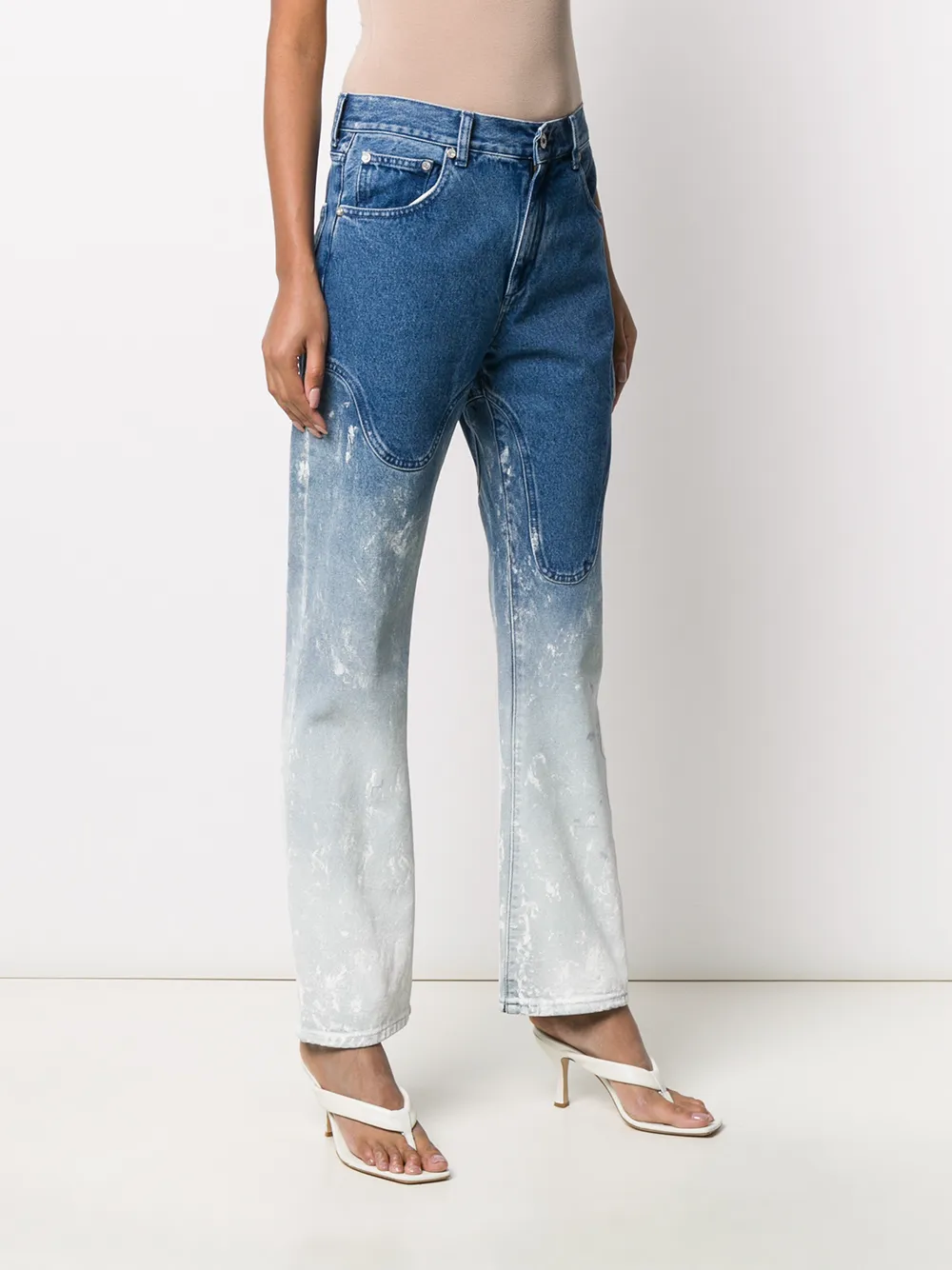 Off-White Bleached Baggy Jeans - Farfetch