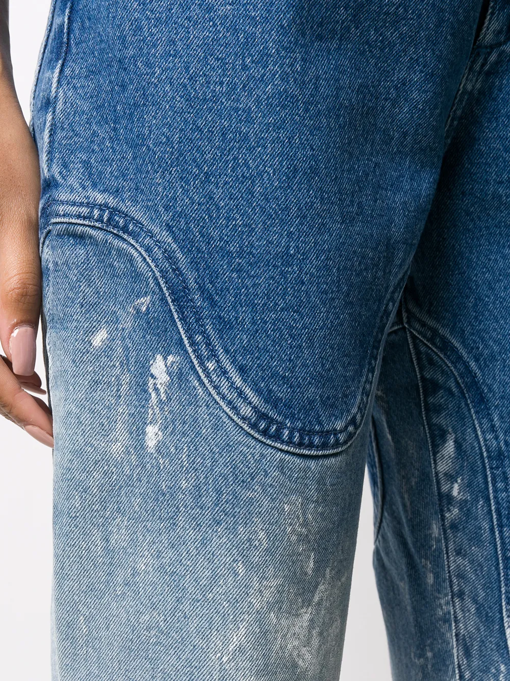 Shop OffWhite bleached baggy jeans with Express Delivery FARFETCH