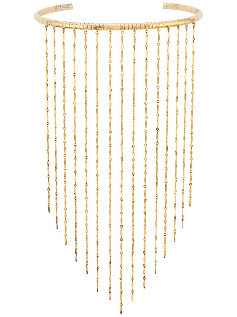 Ivi Dalhia Fringe Necklace In Gold