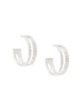 IVI slot hoop earrings - Silver