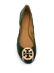 Tory Burch logo-plaque ballerina shoes
