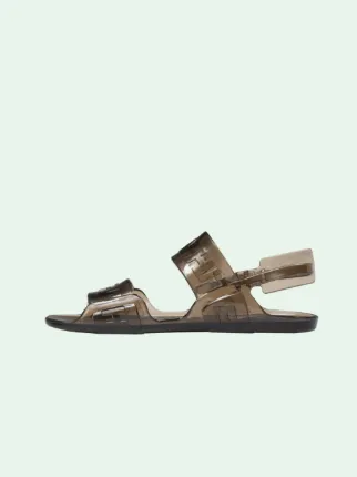 off white jelly sandals