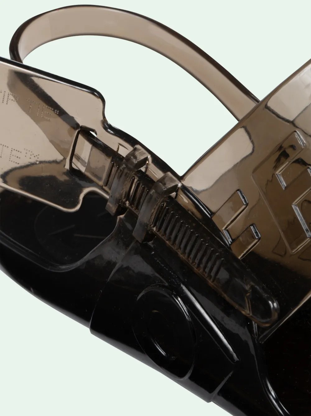off white jelly sandals