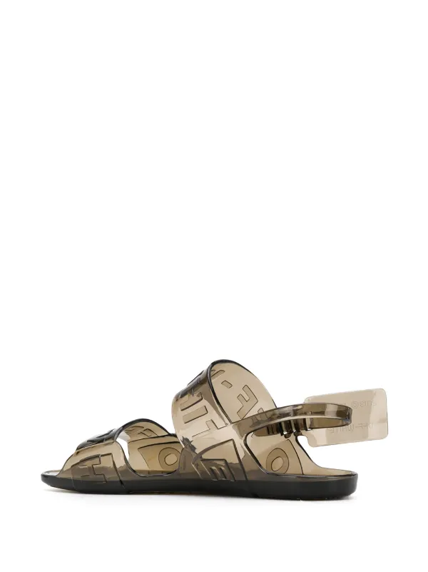 off white jelly sandals sale