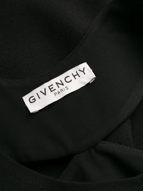 Givenchy Graphic Neck Dress | Black | FARFETCH JO