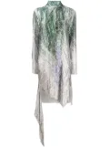 Off-White Spiral asymmetric shirt dress - Grey