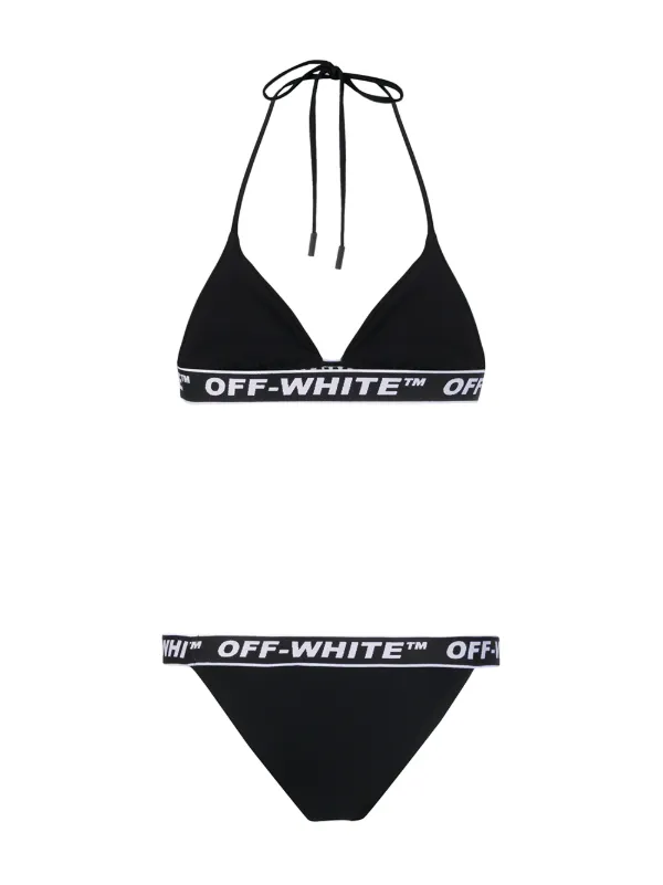Shop Off White Logo Tape Bikini With Express Delivery Farfetch