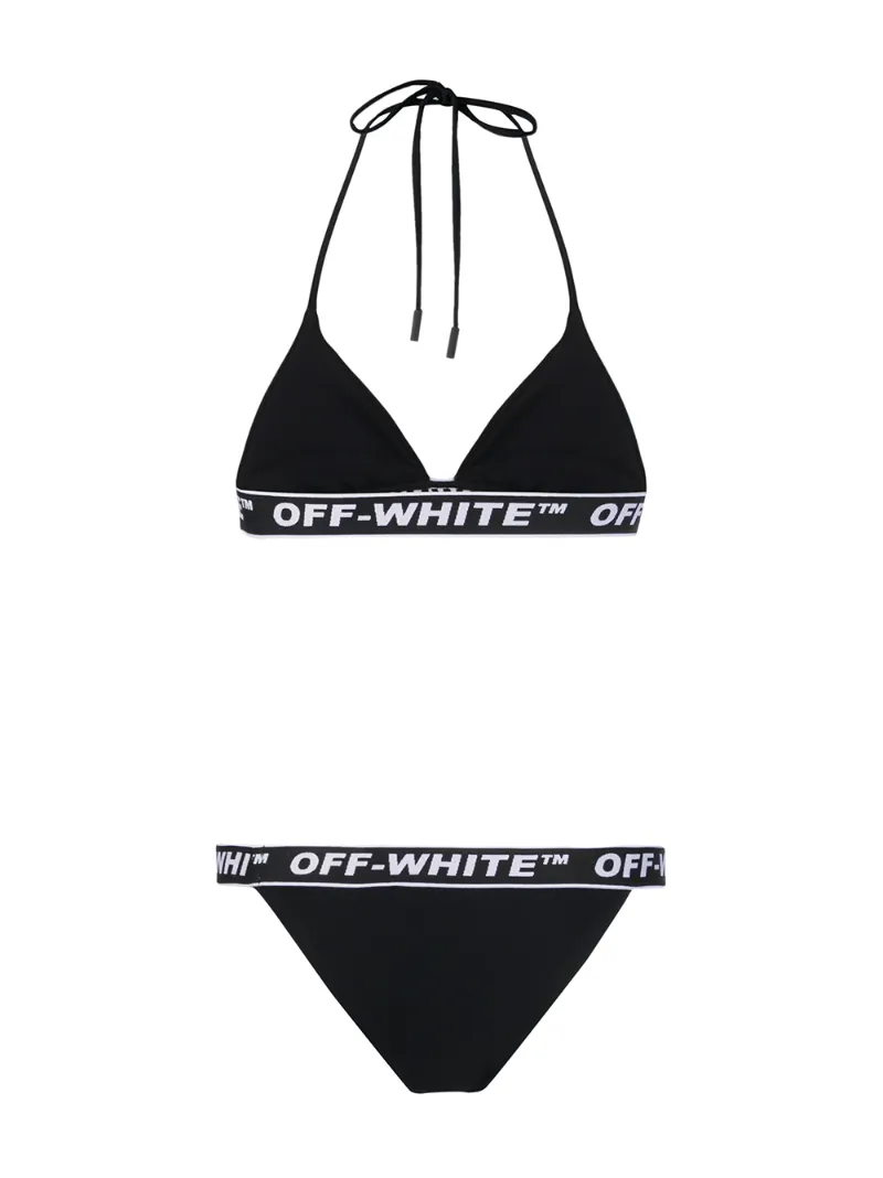 OFF-WHITE LOGO-TAPE BIKINI